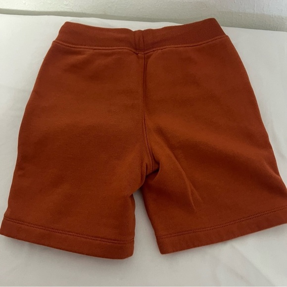 Gap Kids Relaxed Fleece Small Logo Pull-On Shorts Brown & Burnt Orange EUC - Picture 4 of 13